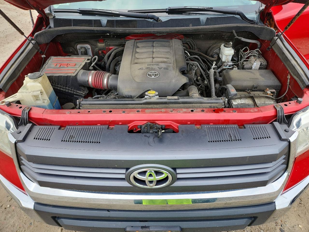 2014 Toyota Tundra Sr5 Red vin: 5TFUM5F10EX051063
