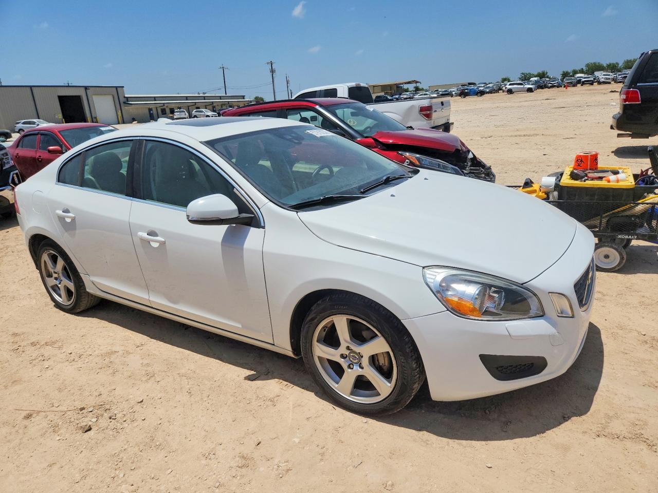 2012 Volvo S60 T5 White vin: YV1622FS7C2053323