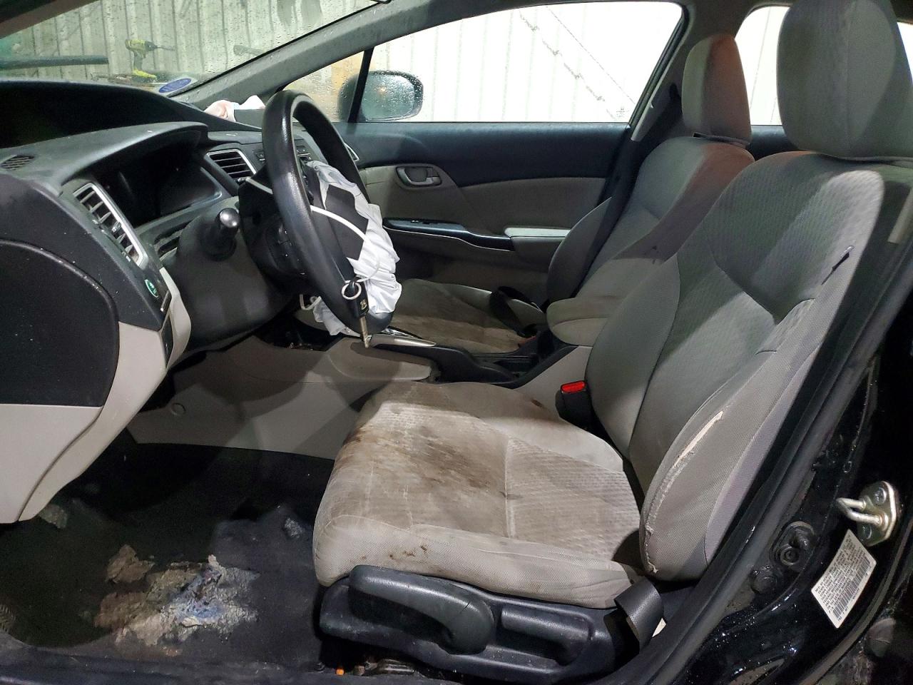 2015 Honda Civic Lx Black vin: 19XFB2F52FE009852