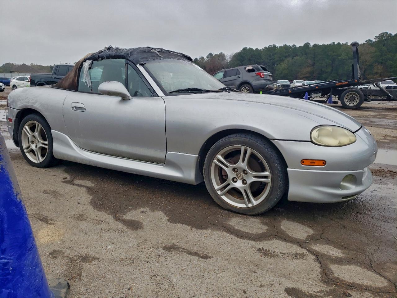 2005 Mazda Mx-5 Miata Base Silver vin: JM1NB353X50413748