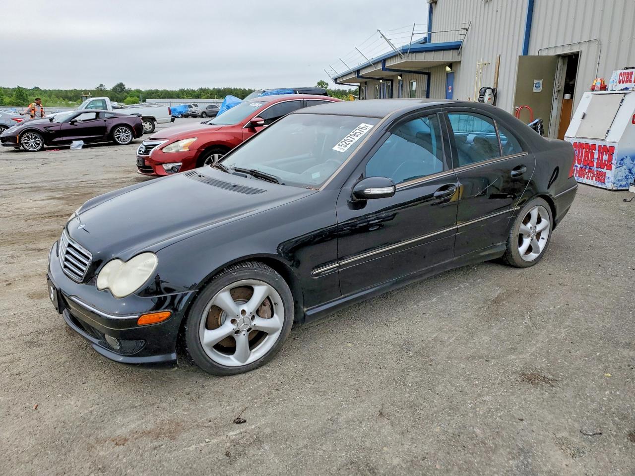 2006 Mercedes-benz C 230 Black vin: WDBRF52H66F743594