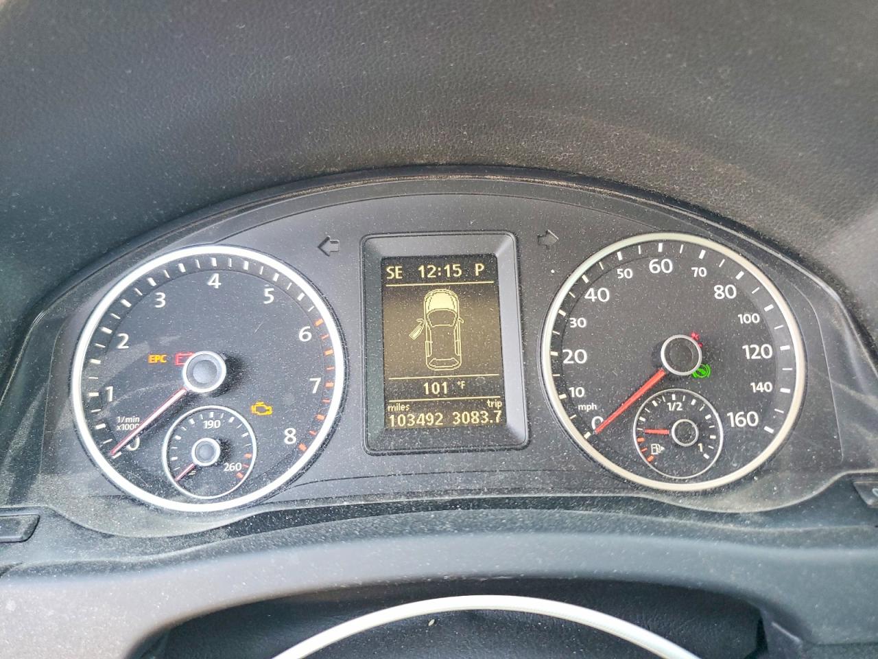2012 Volkswagen Tiguan S Black vin: WVGBV7AX4CW518544