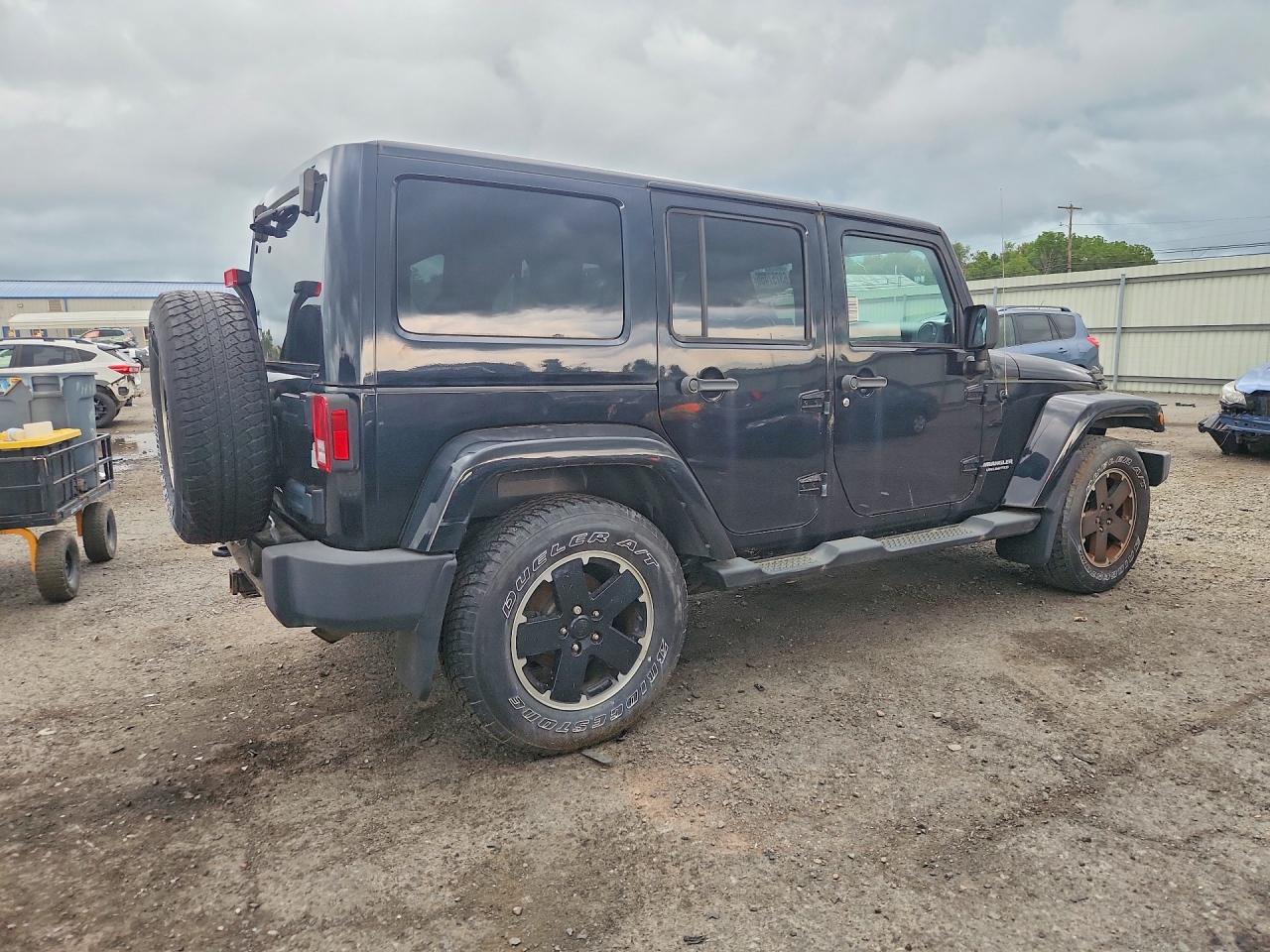 2012 Jeep Wrangler Unlimited Sahara Черный vin: 1C4BJWEG2CL254794