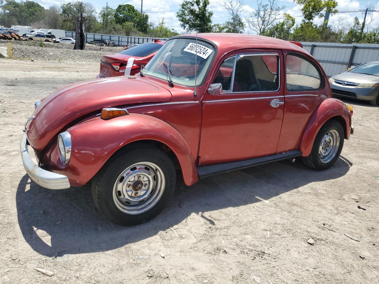 1973 Volkswagen Super Beet Бордовый vin: 1332133207