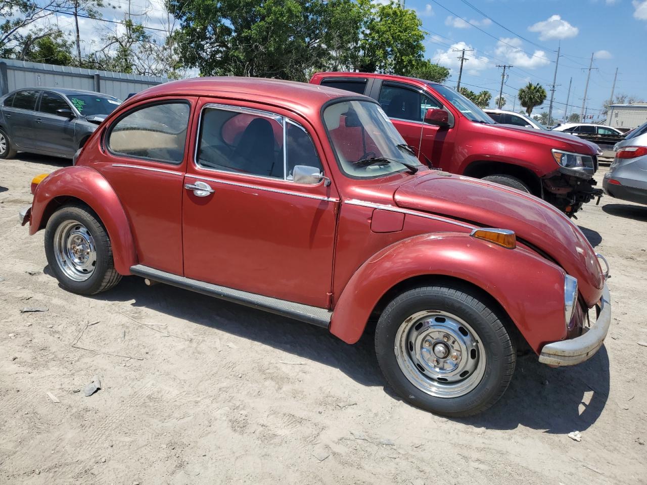 1973 Volkswagen Super Beet Бордовый vin: 1332133207