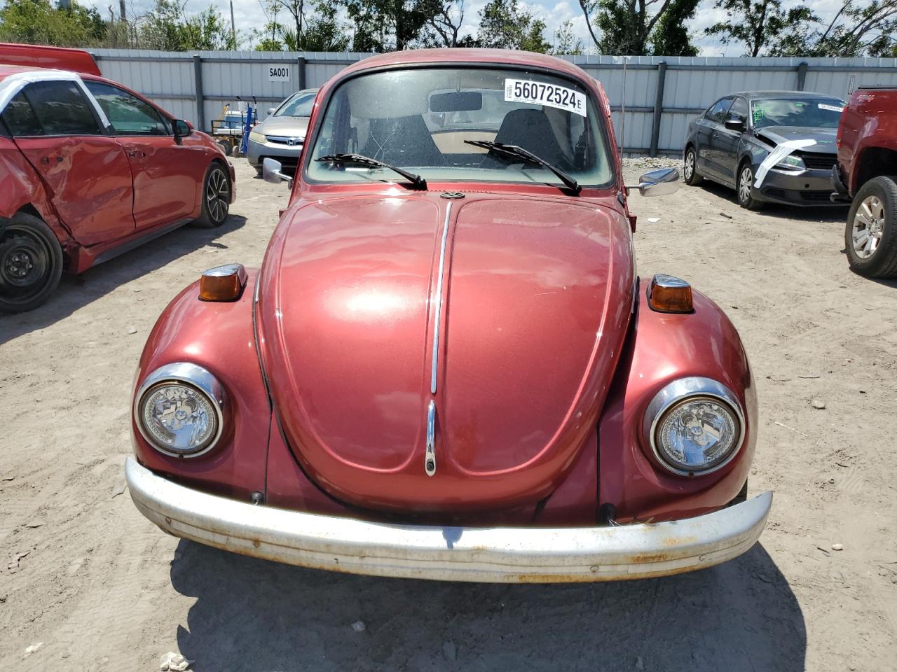 1973 Volkswagen Super Beet Бордовый vin: 1332133207