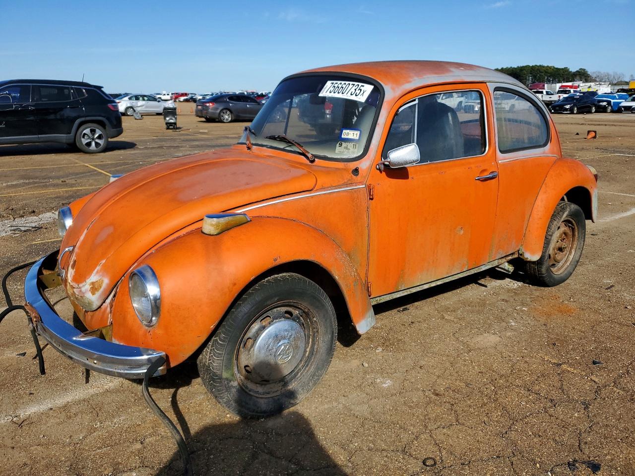 1973 Volkswagen Beetle Оранжевый vin: 1332516808