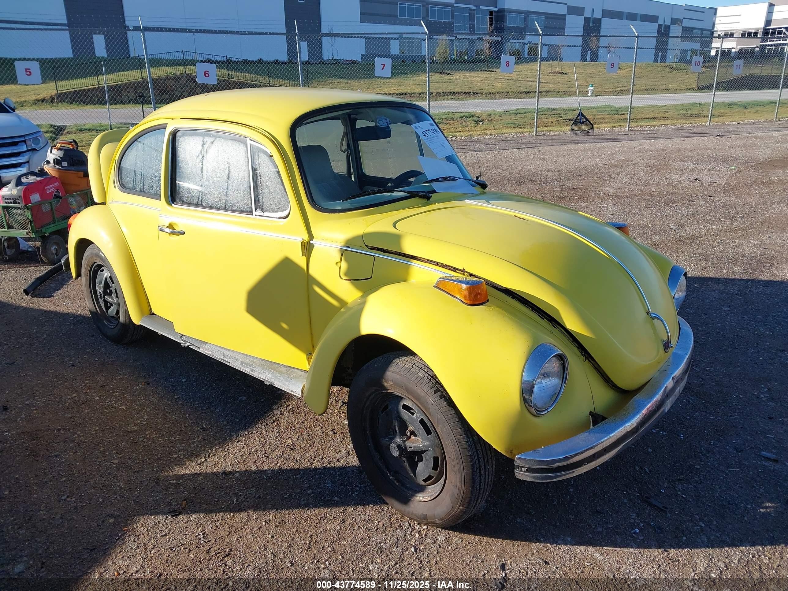 1973 Volkswagen Beetle   Yellow vin: 1332803021       