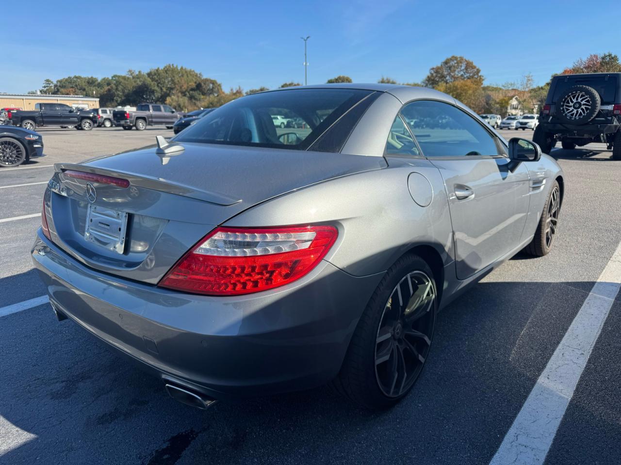 2012 Mercedes-benz Slk 350 Gray vin: WDDPK5HA7CF023446
