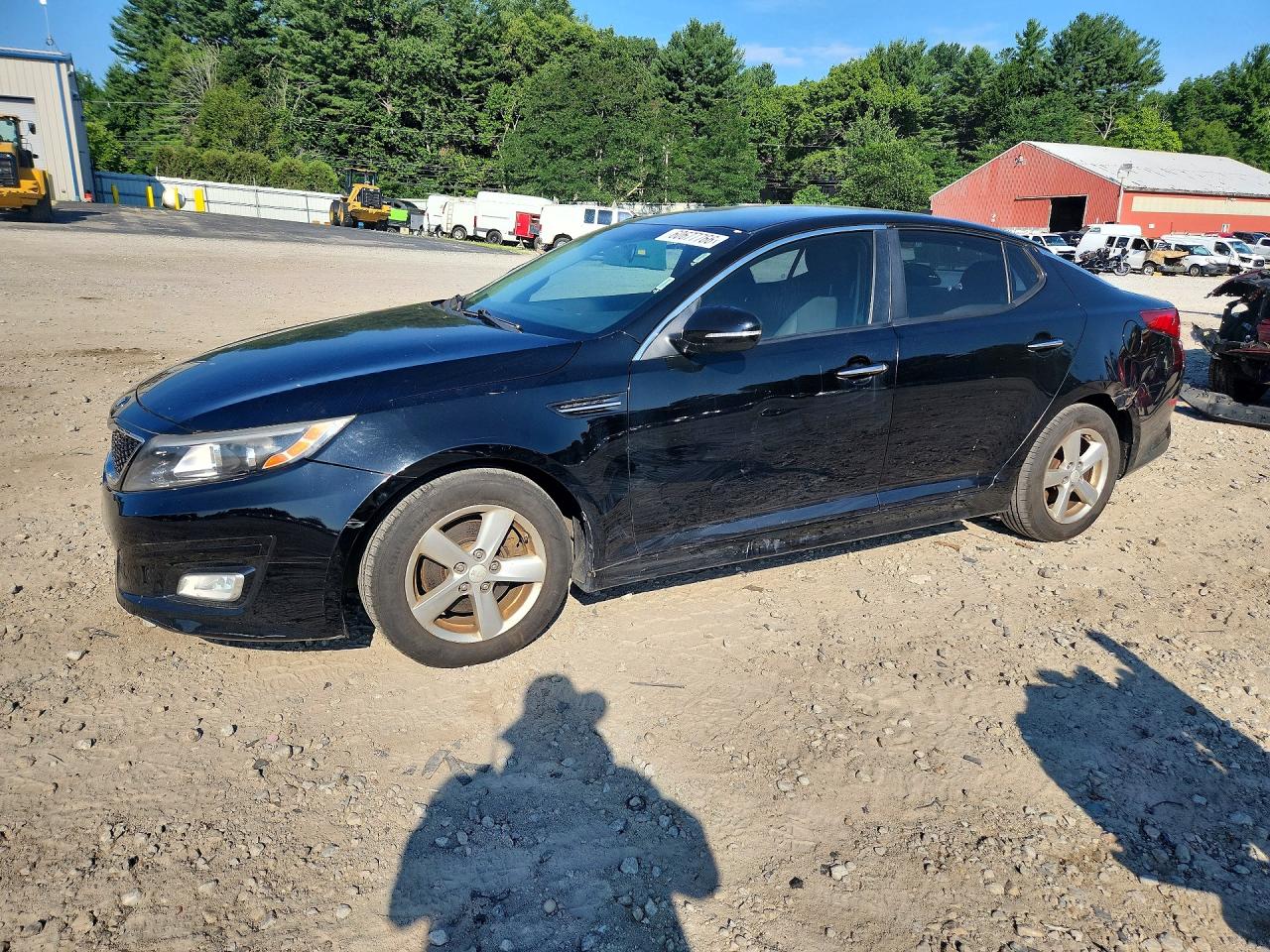 2015 Kia Optima Lx Black vin: 5XXGM4A76FG354635