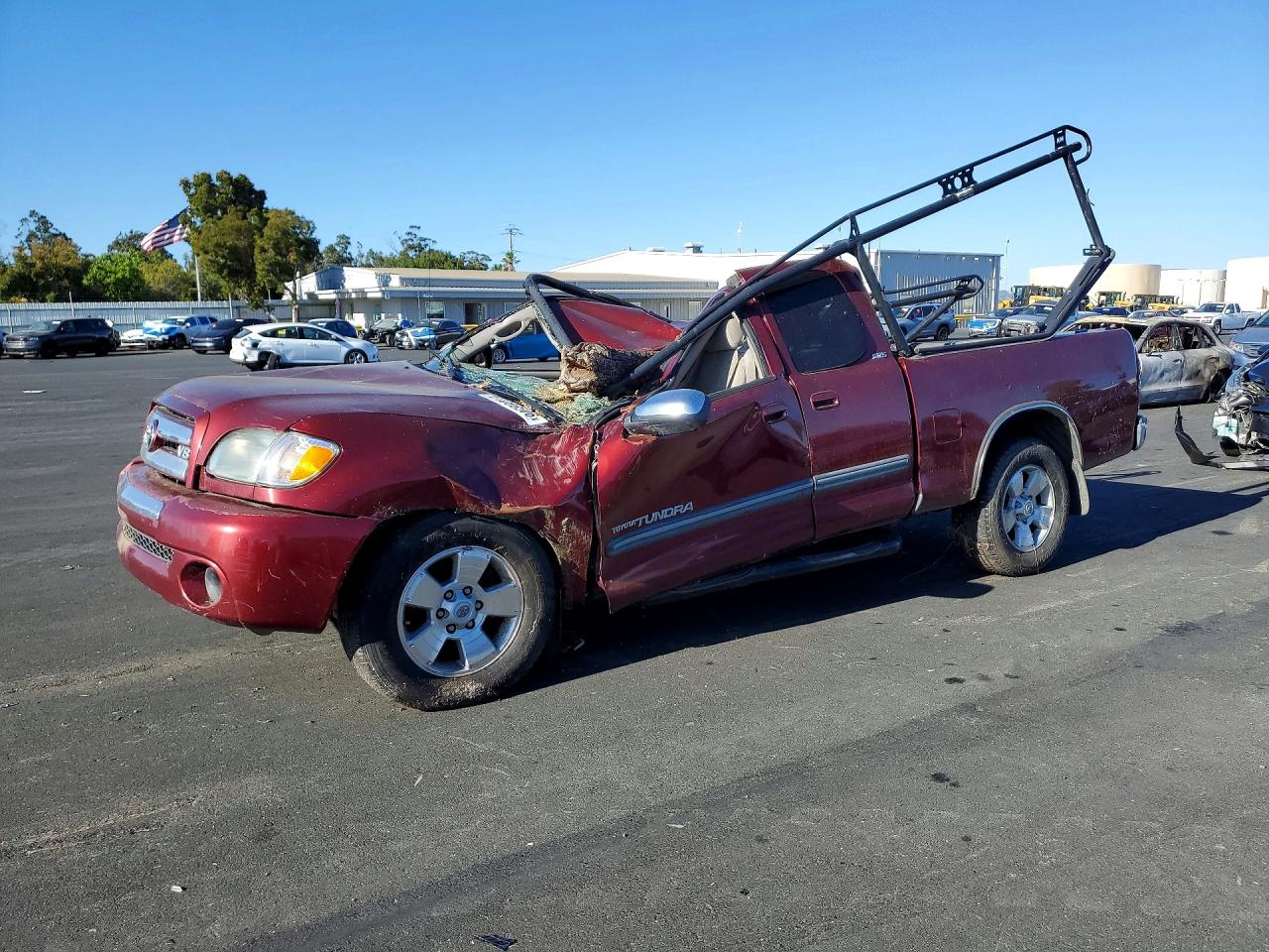 2003 Toyota Tundra Access Cab Sr5 Burgundy vin: 5TBRT34123S373280