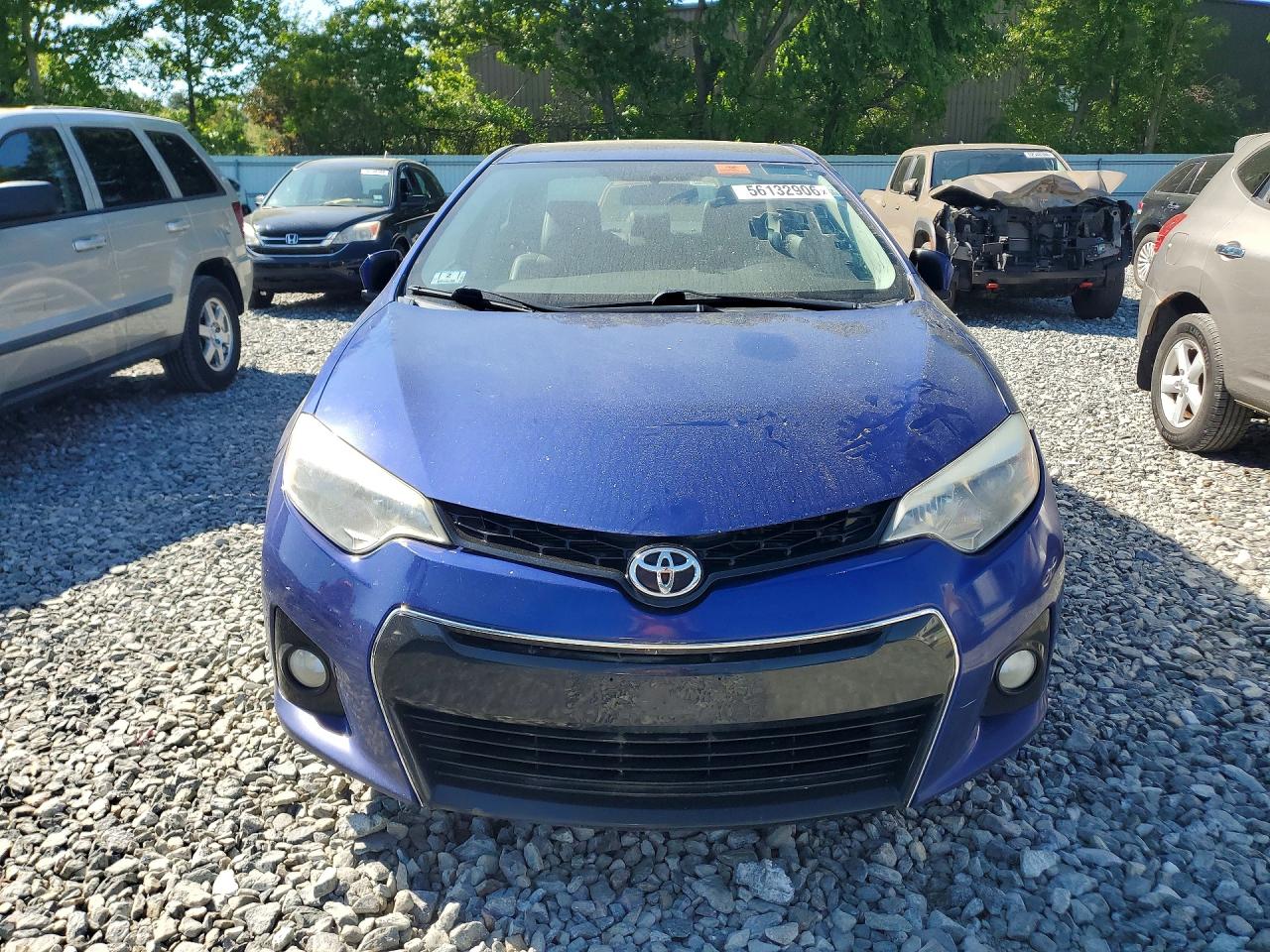 2015 Toyota Corolla S Plus Blue vin: 2T1BURHE6FC279194
