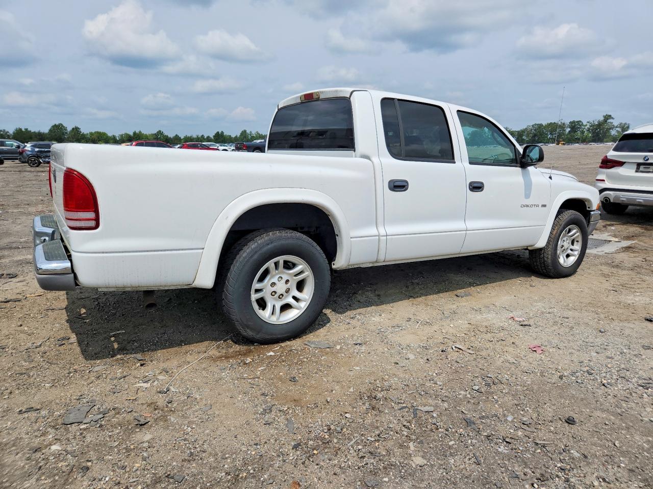 2002 Dodge Dakota Quad Slt White vin: 1B7HL48N82S625951