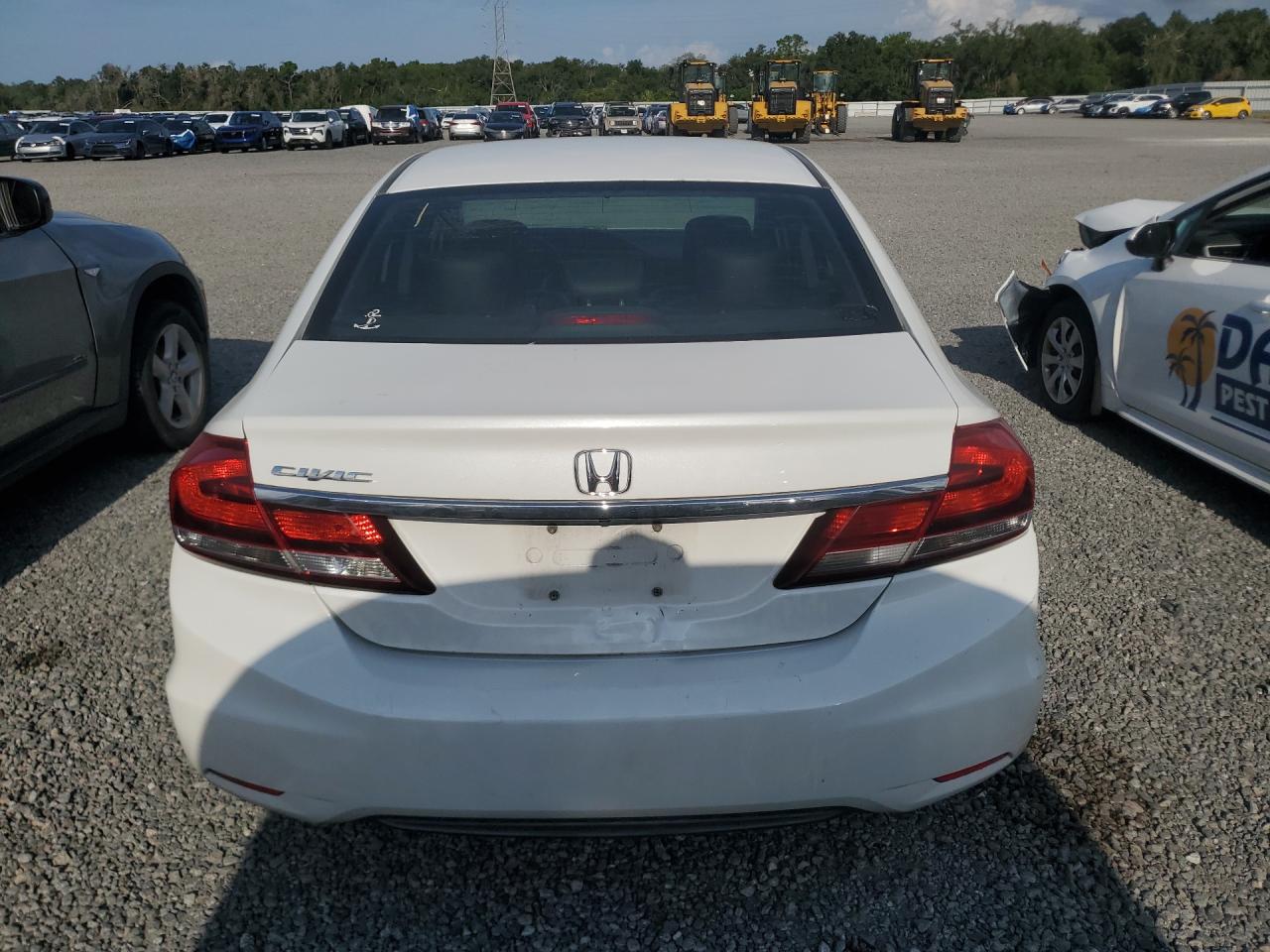 2015 Honda Civic Exl White vin: 19XFB2F95FE079378