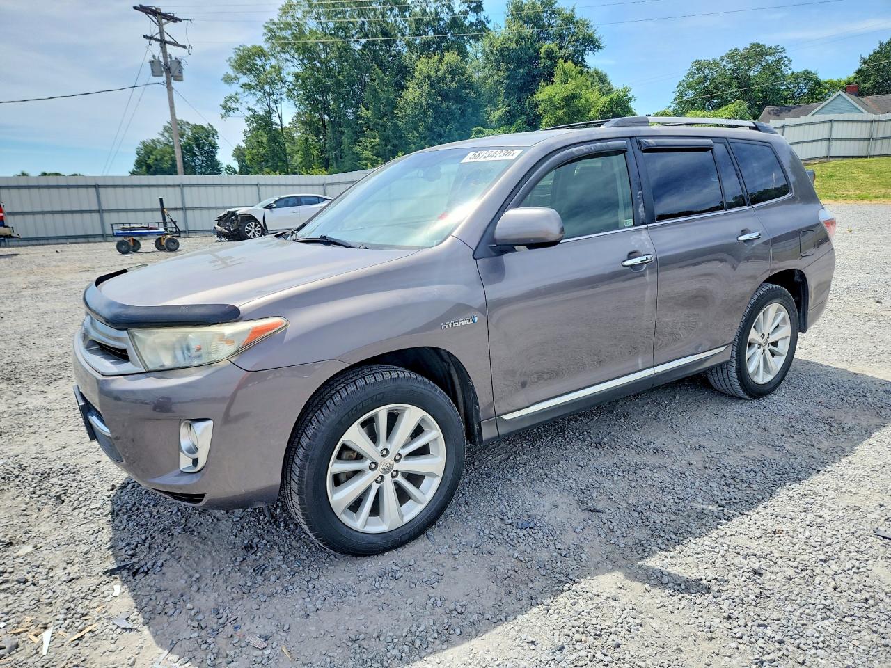 2012 Toyota Highlander Hybrid Limited Gray vin: JTEDC3EH8C2008019
