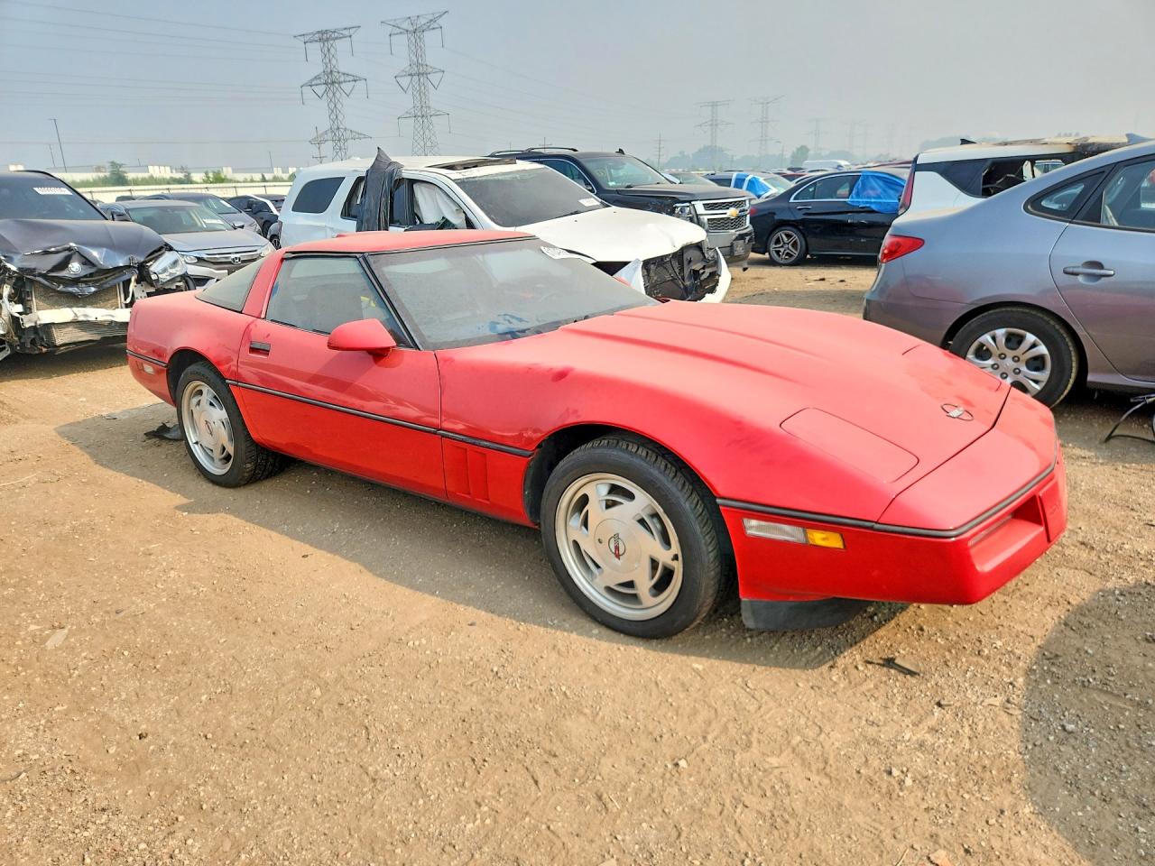 1988 Chevrolet Corvette Red vin: 1G1YY2183J5108055