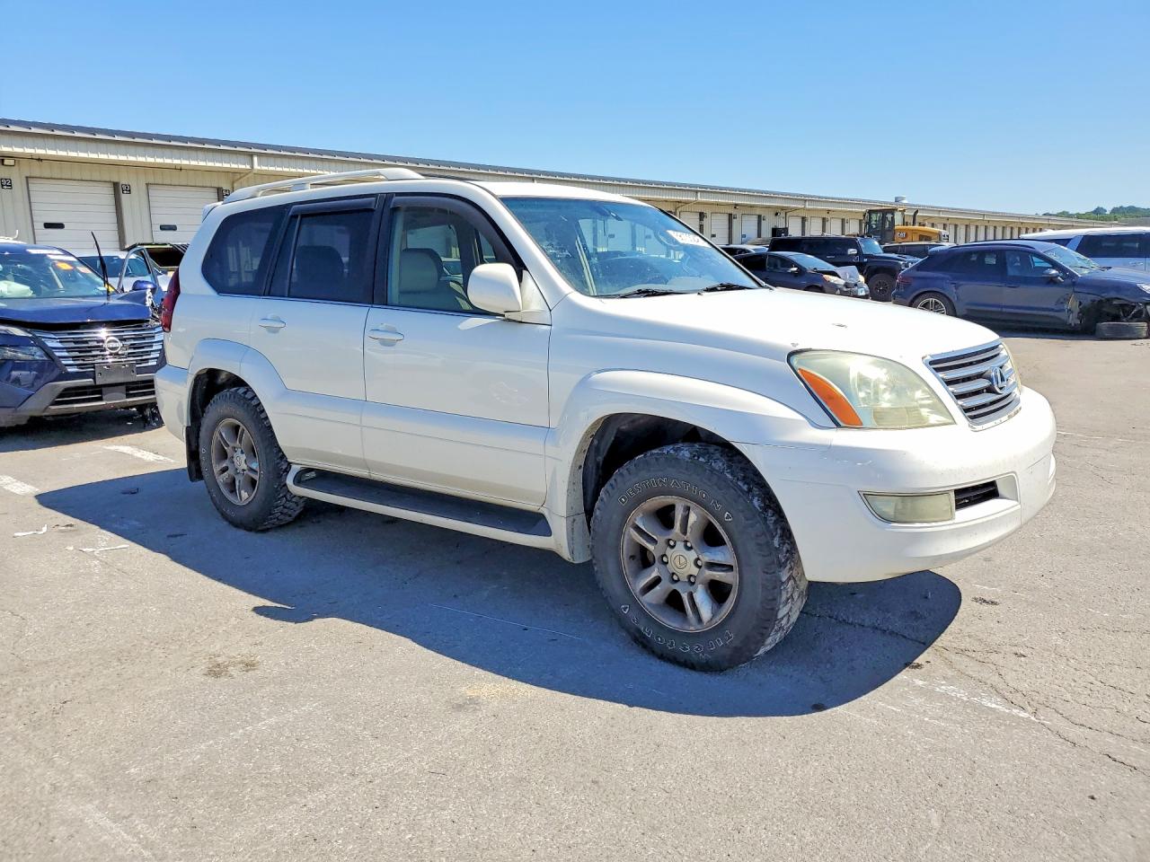 2004 Lexus Gx 470 White vin: JTJBT20X740029183