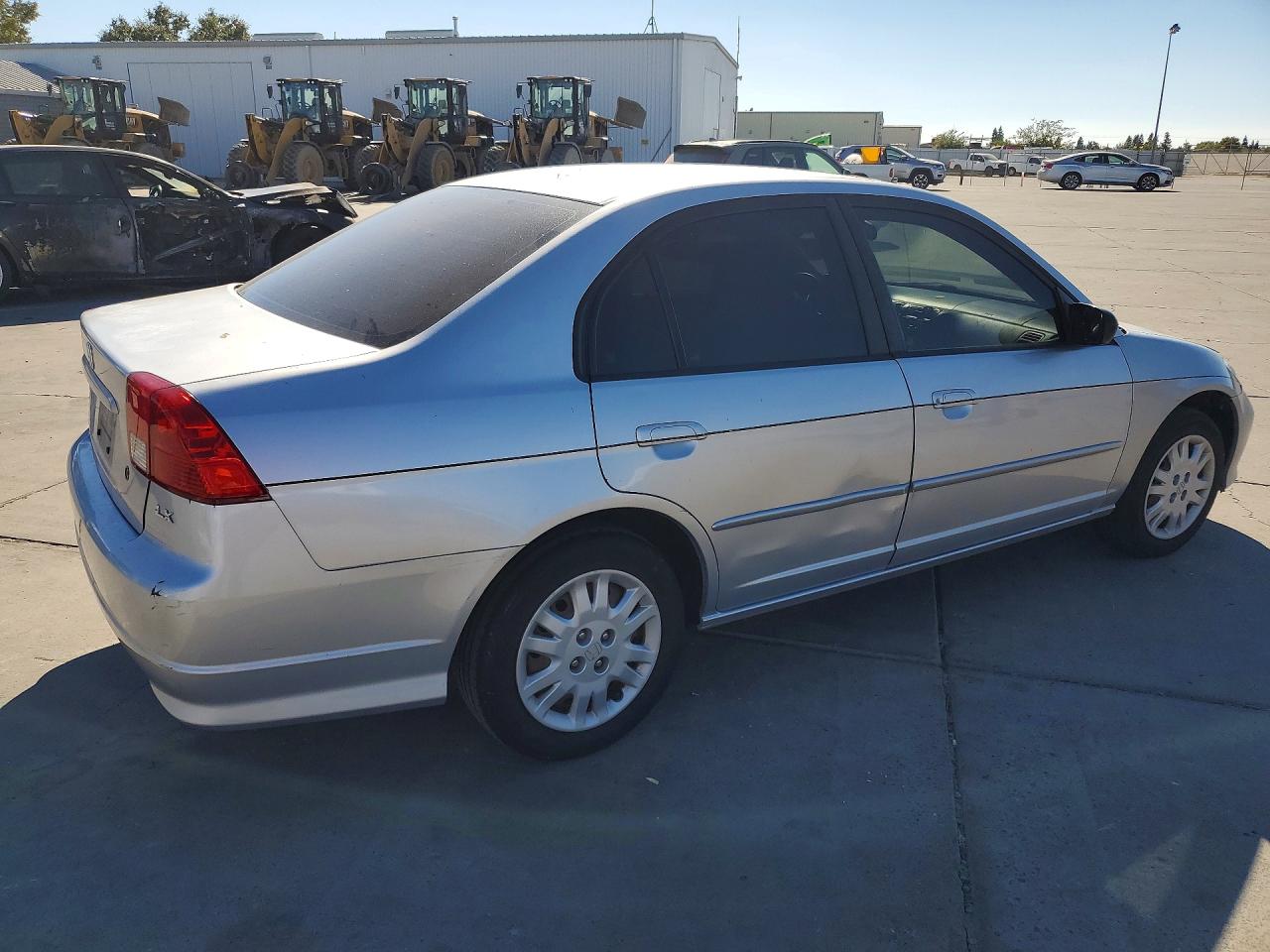 2005 Honda Civic Lx Silver vin: 2HGES16685H516645