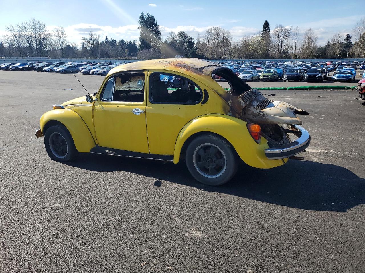 1974 Volkswagen Beetle Yellow vin: 1342089757