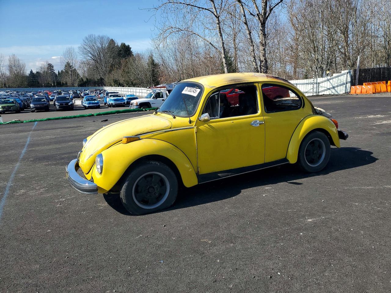 1974 Volkswagen Beetle Yellow vin: 1342089757
