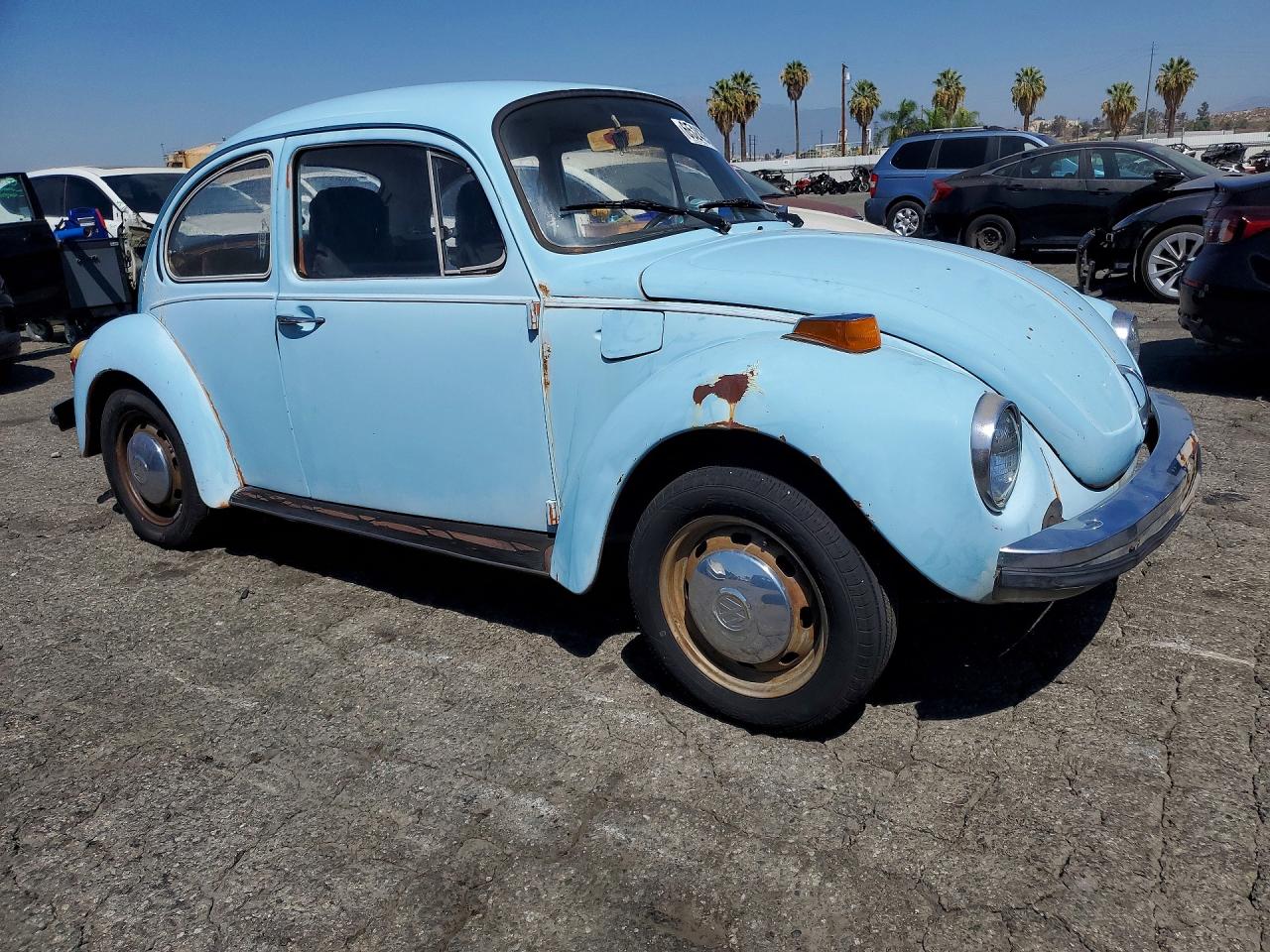 1974 Volkswagen Beetle Blue vin: 1342095447