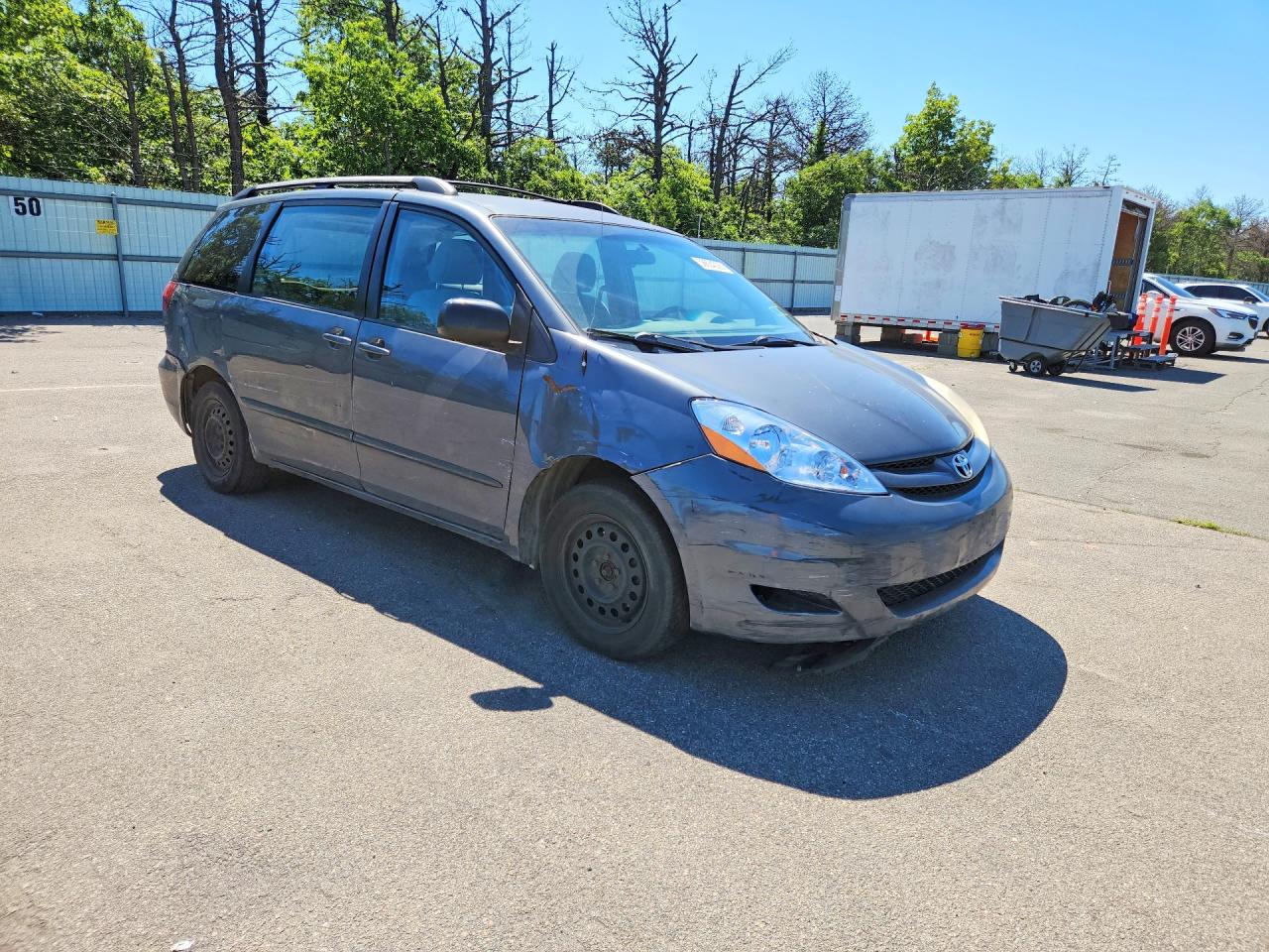 2009 Toyota Sienna Ce 7-passenger Синий vin: 5TDZK23C99S229273