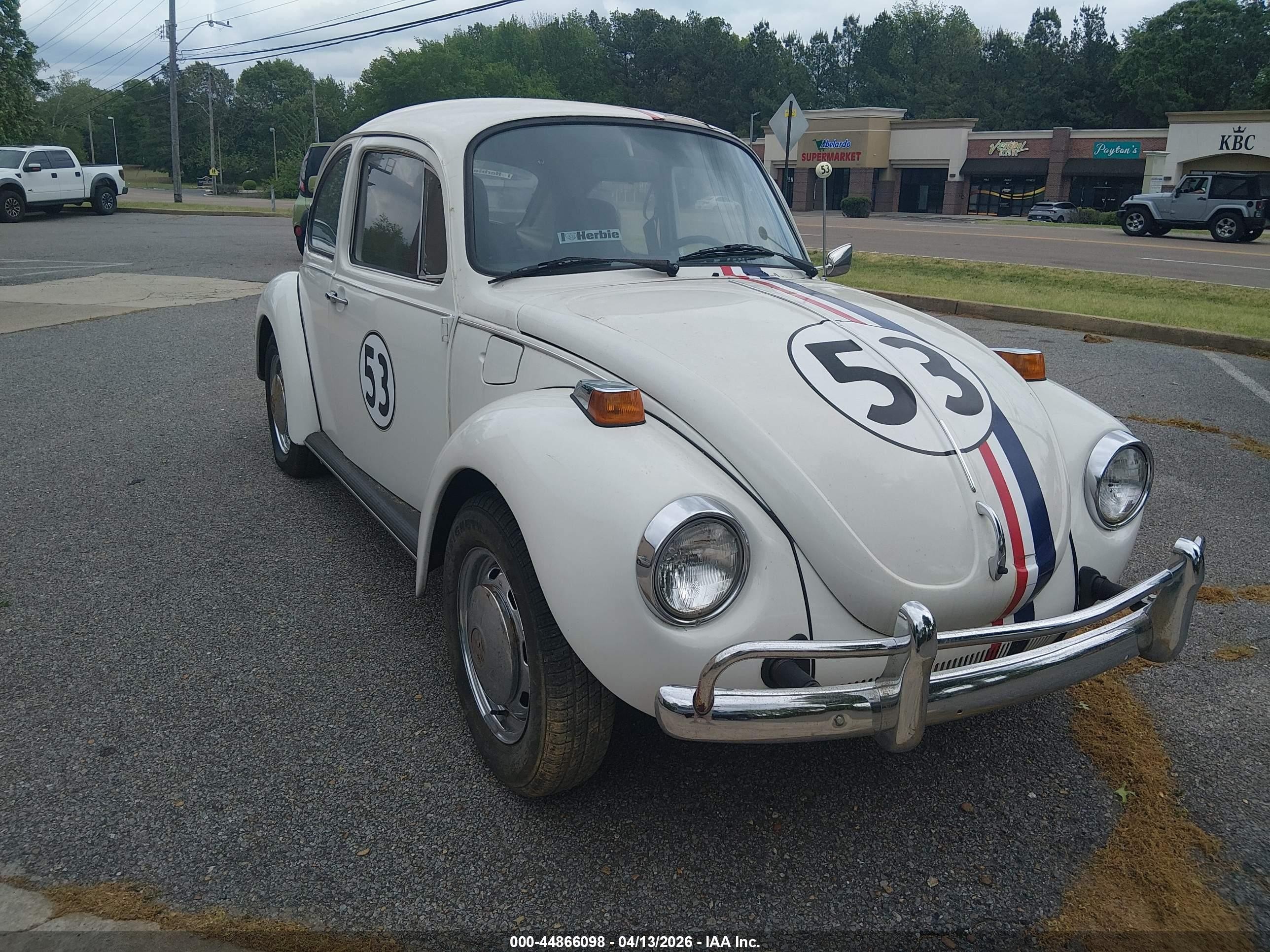 1974 Volkswagen Beetle   White vin: 1342381735       