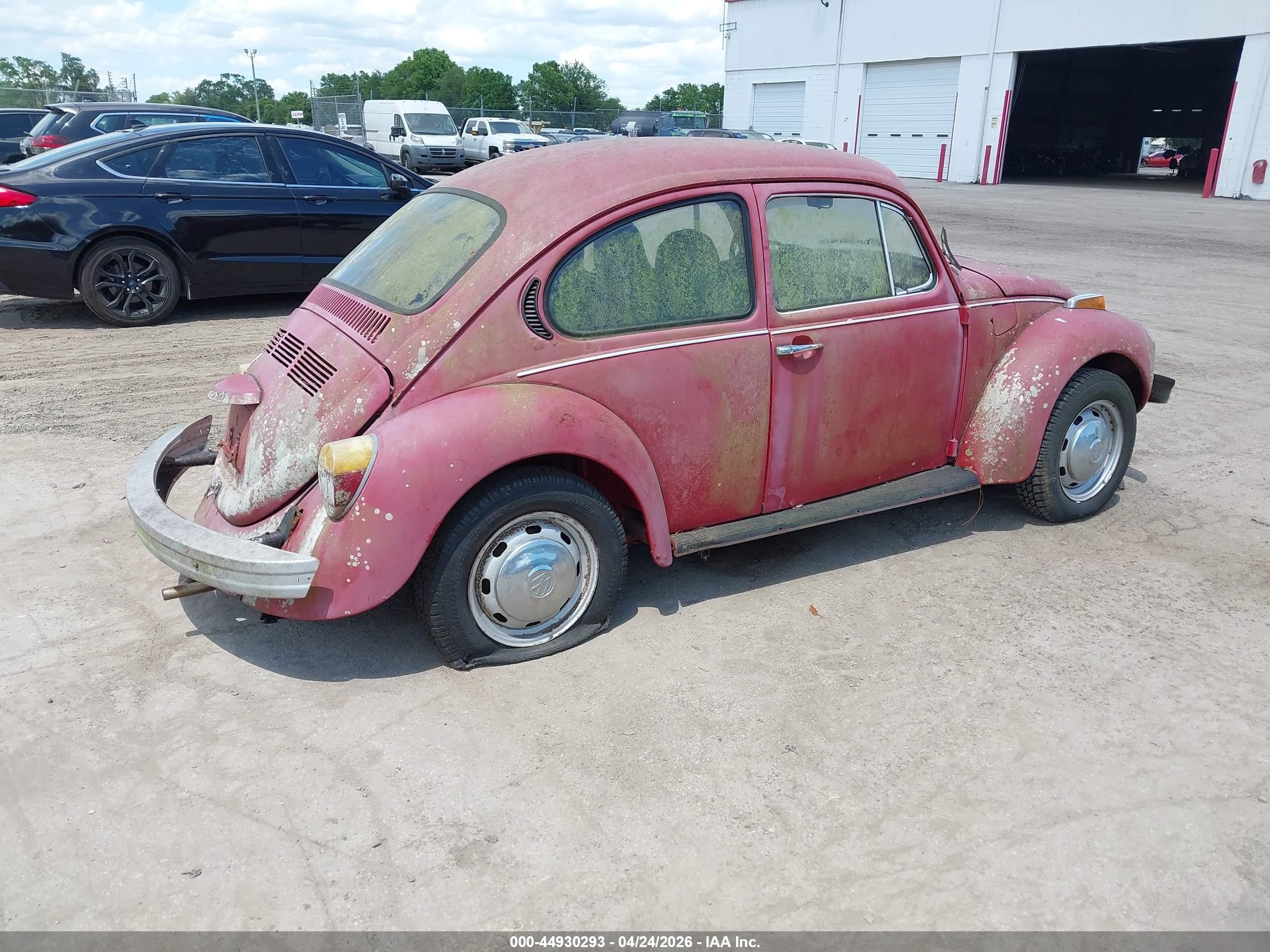 1974 Volkswagen Beetle Red vin: 1342506513