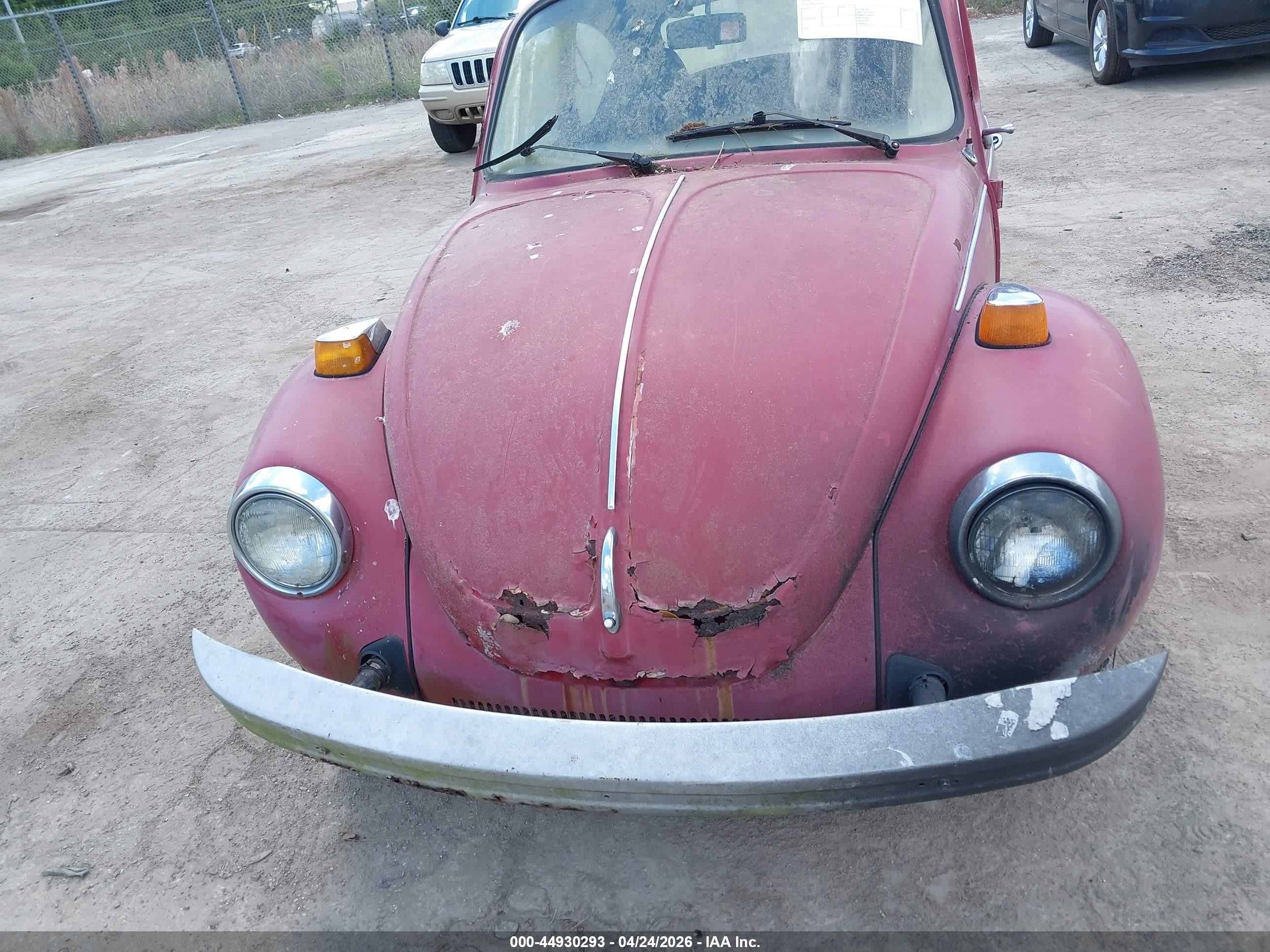 1974 Volkswagen Beetle Red vin: 1342506513
