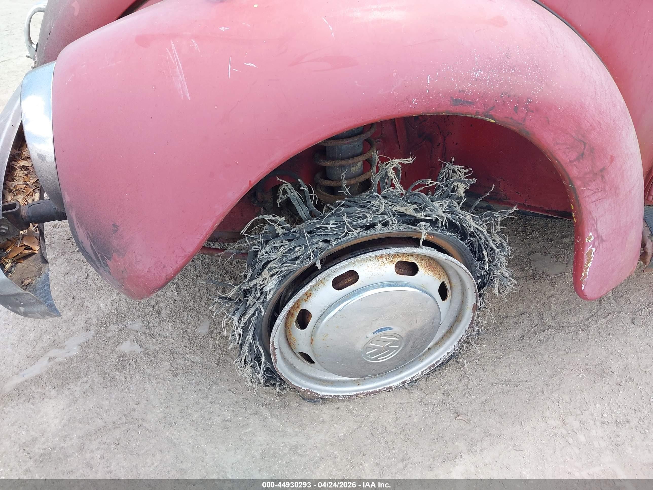 1974 Volkswagen Beetle Red vin: 1342506513