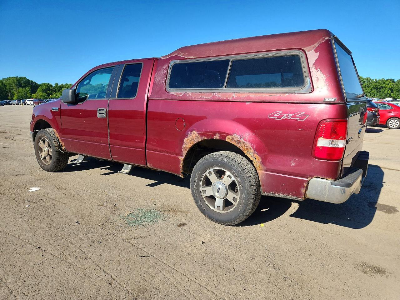 2006 Ford F150 Burgundy vin: 1FTPX14506FA84509