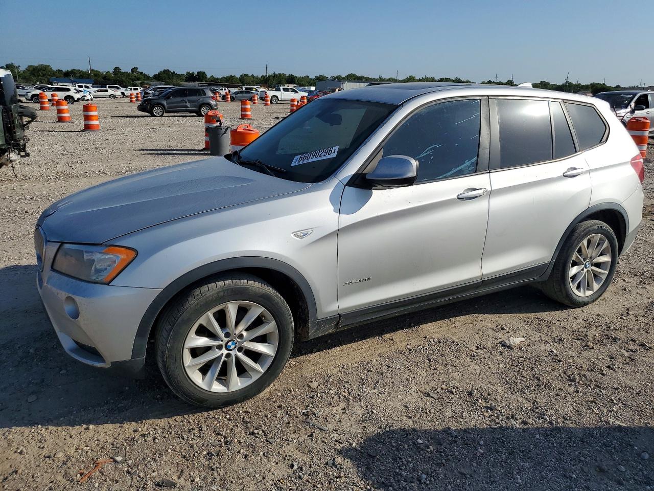 2013 Bmw X3 Xdrive28i Silver vin: 5UXWX9C55D0A30653