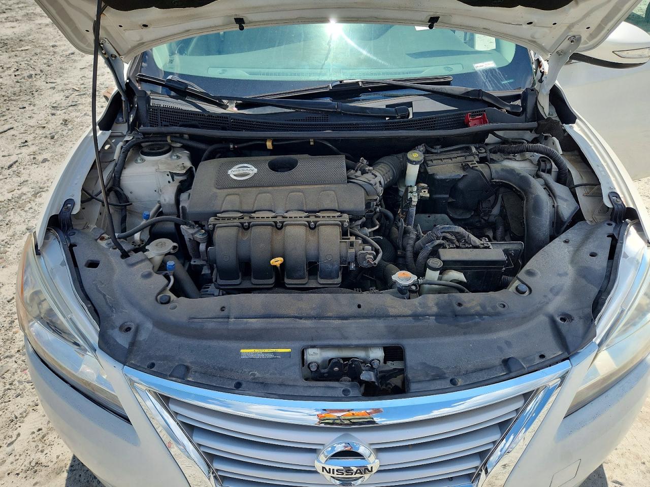 2013 Nissan Sentra S/sv/sr/sl White vin: 3N1AB7AP2DL691451