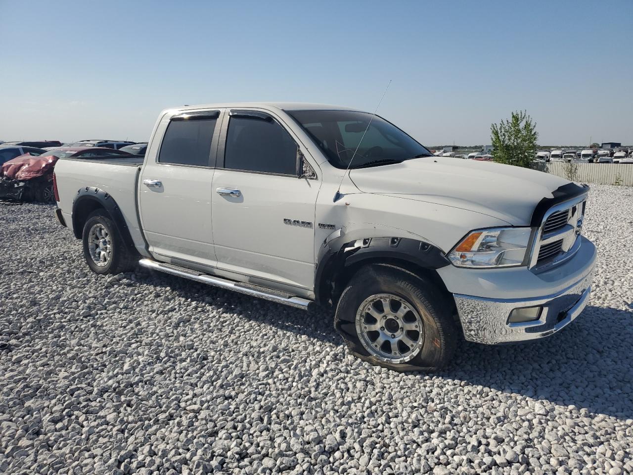 2009 Dodge Ram 1500 White vin: 1D3HV13T49S705067