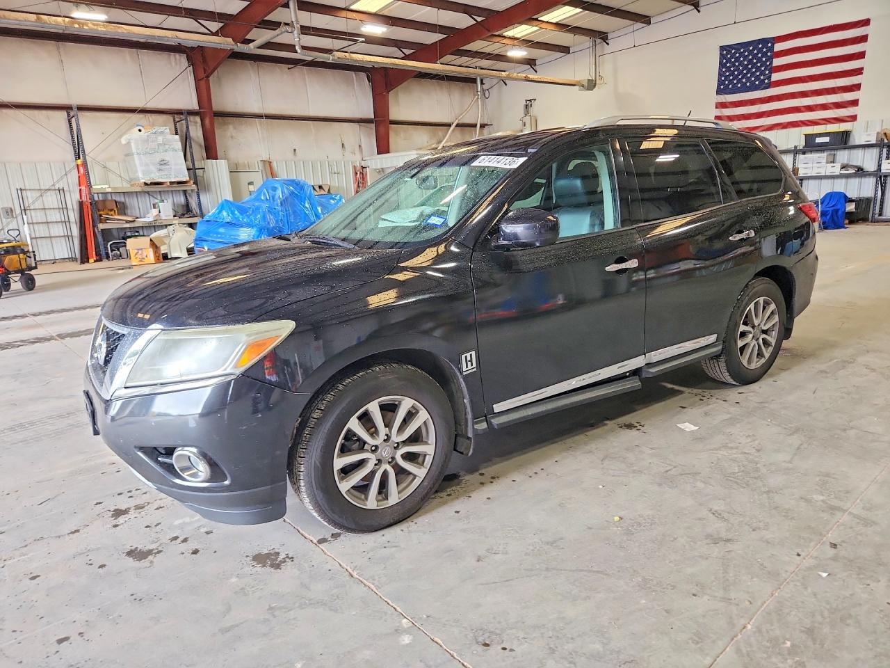 2015 Nissan Pathfinder Sl Black vin: 5N1AR2MM1FC632401