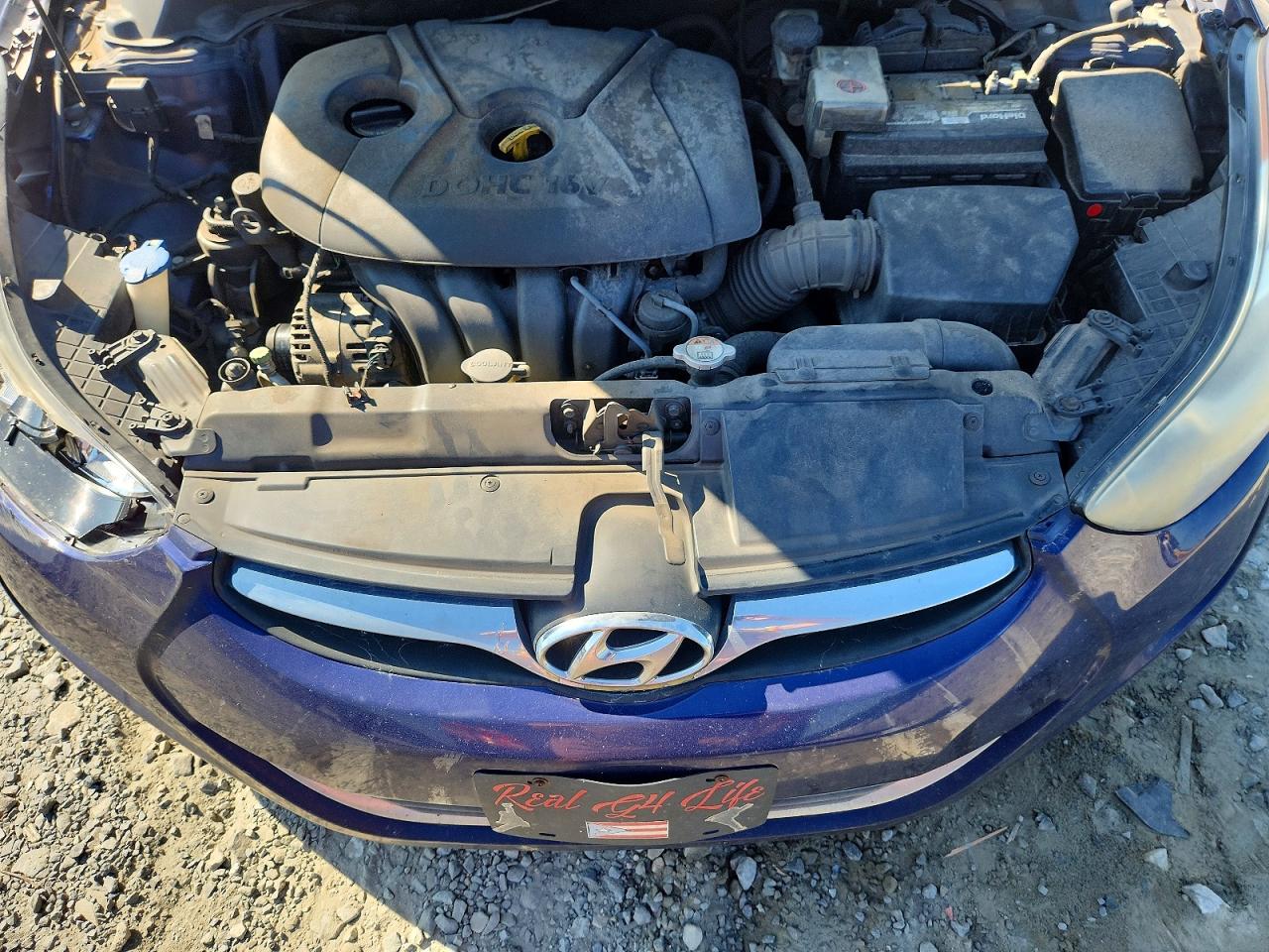 2013 Hyundai Elantra Gls Blue vin: 5NPDH4AE6DH433875