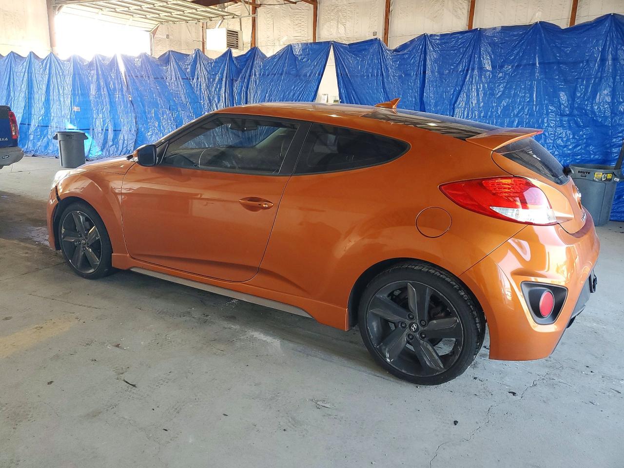 2013 Hyundai Veloster Turbo Orange vin: KMHTC6AE7DU143328