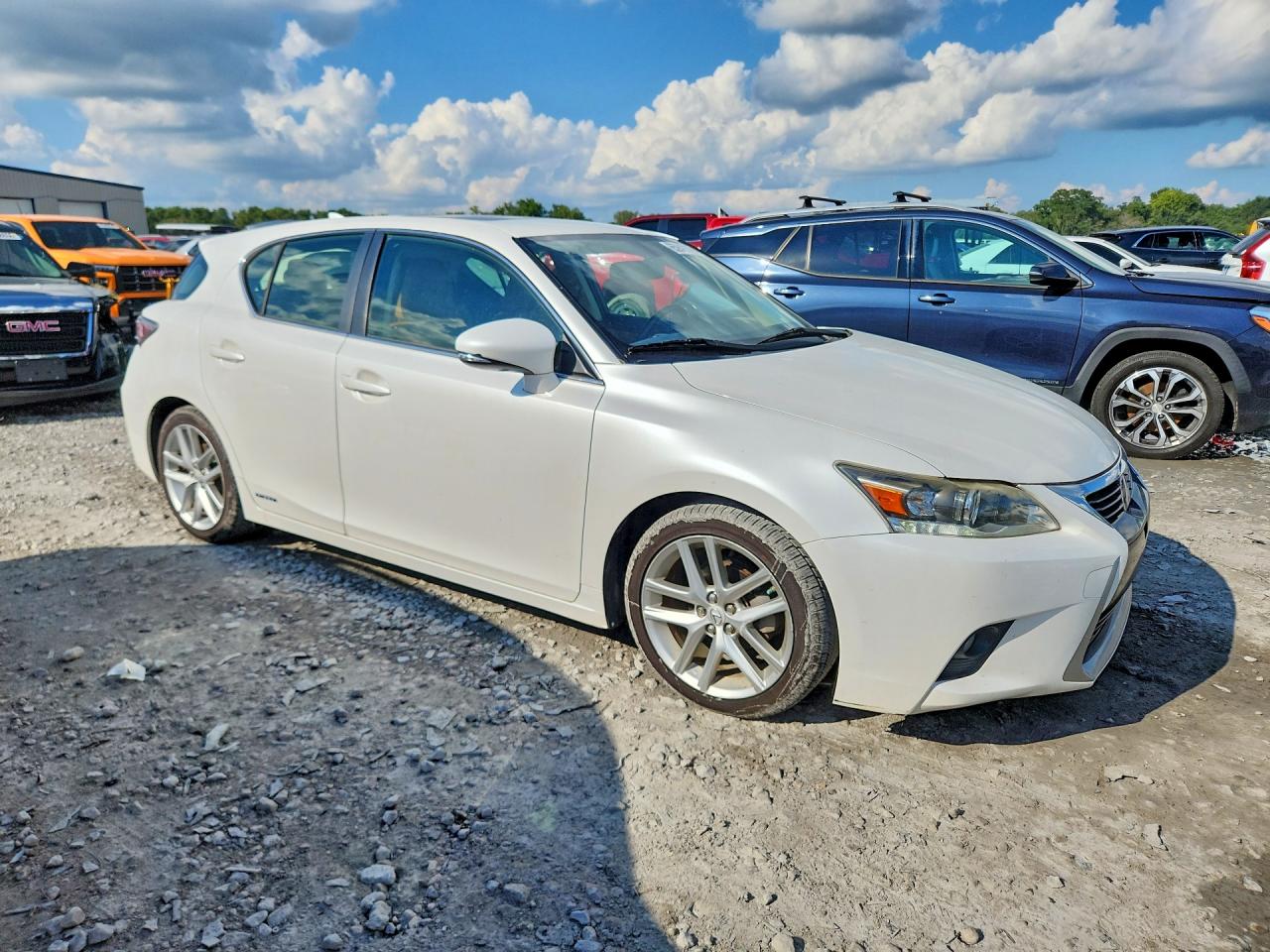 2015 Lexus Ct 200 White vin: JTHKD5BH3F2223643