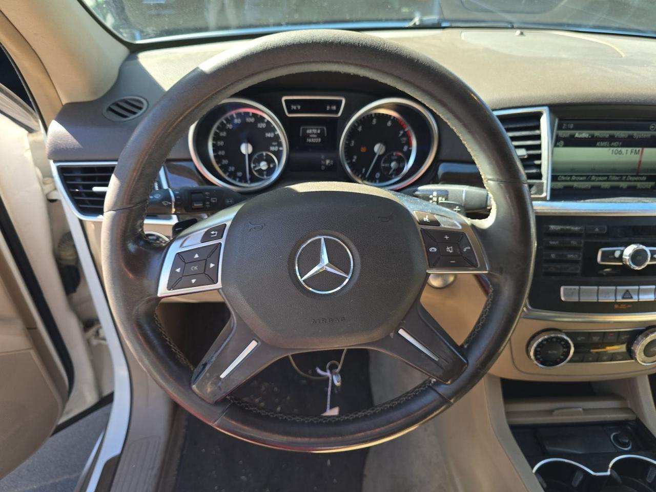 2015 Mercedes-benz Ml 350 White vin: 4JGDA5JB3FA559214