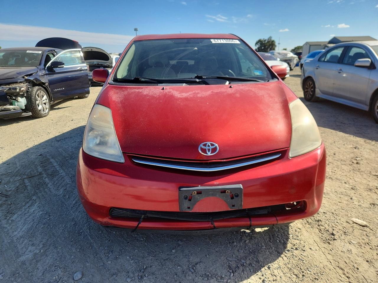 2008 Toyota Prius Base Red vin: JTDKB20U283457338