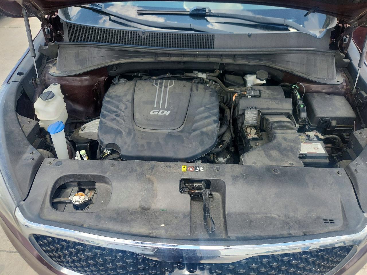 2017 Kia Sorento Ex Темно-бордовый vin: 5XYPH4A53HG204077