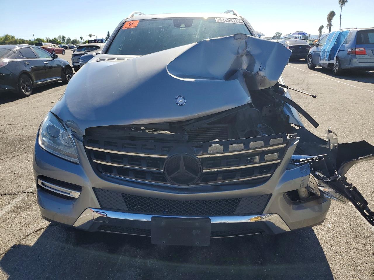 2015 Mercedes-benz Ml 350 4matic Gray vin: 4JGDA5HB8FA571834