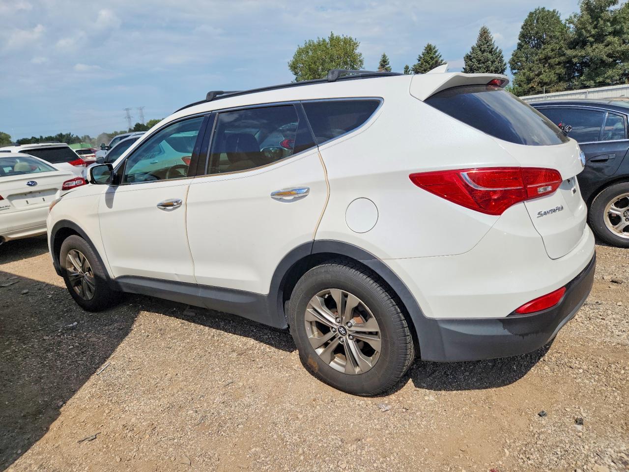 2014 Hyundai Santa Fe Sport White vin: 5XYZUDLB0EG164219