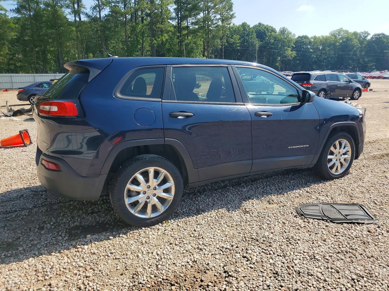 2014 Jeep Cherokee Sport Blue vin: 1C4PJLAB3EW144157