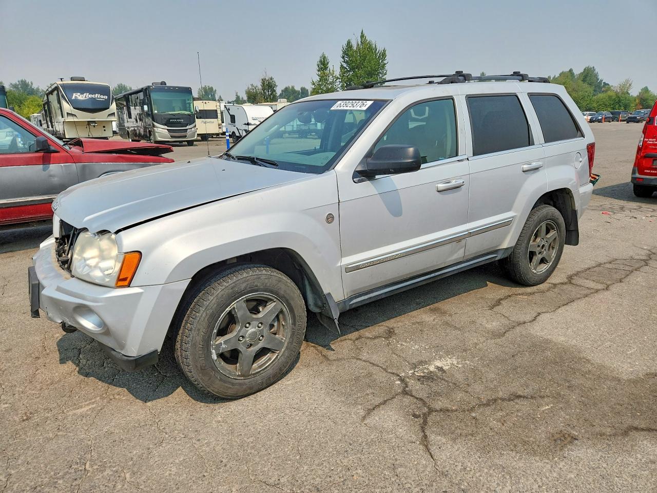 2005 Jeep Grand Cherokee Limited Silver vin: 1J8HR58N15C623311