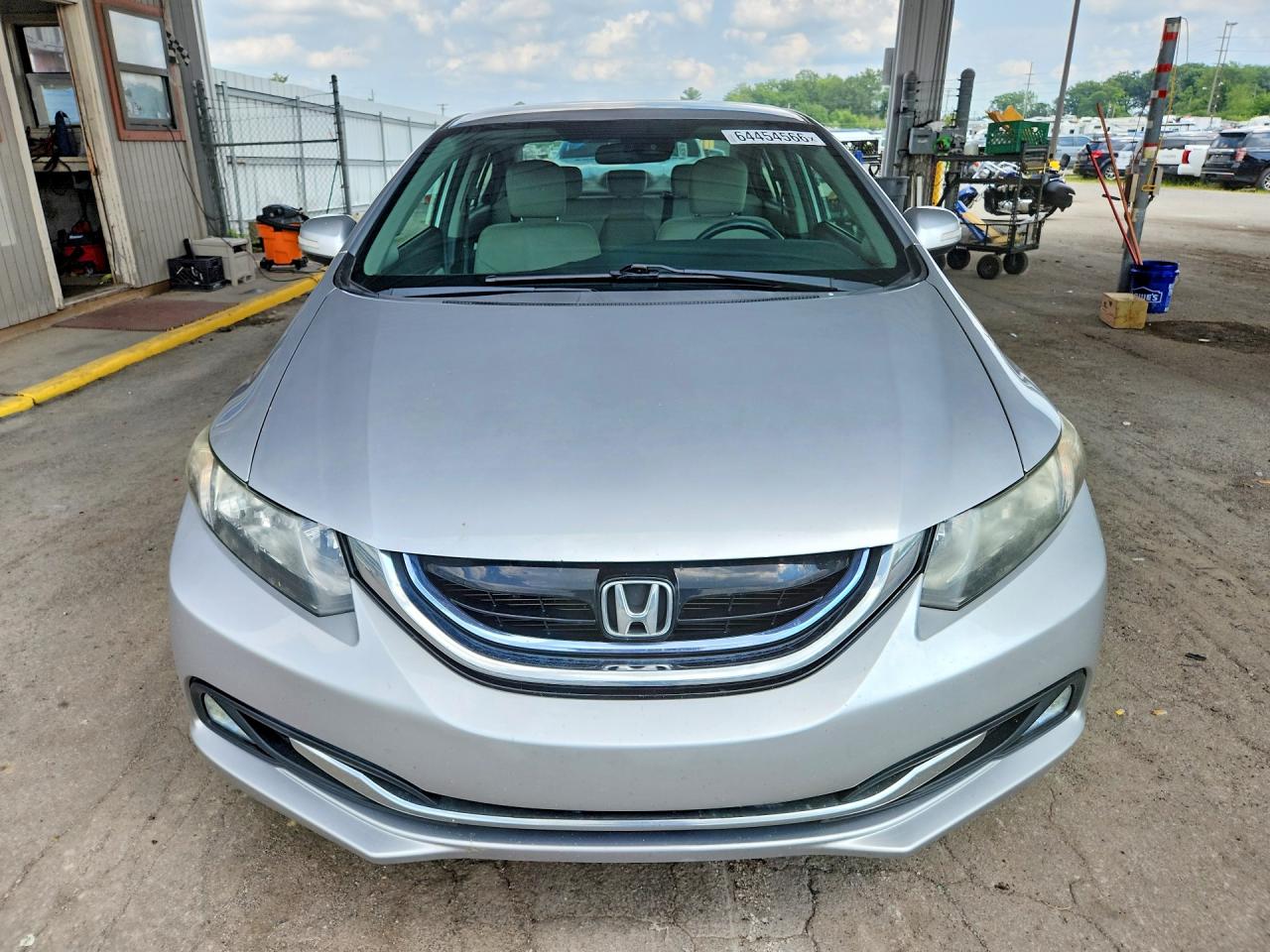 2013 Honda Civic Hybrid Silver vin: 19XFB4F25DE003154
