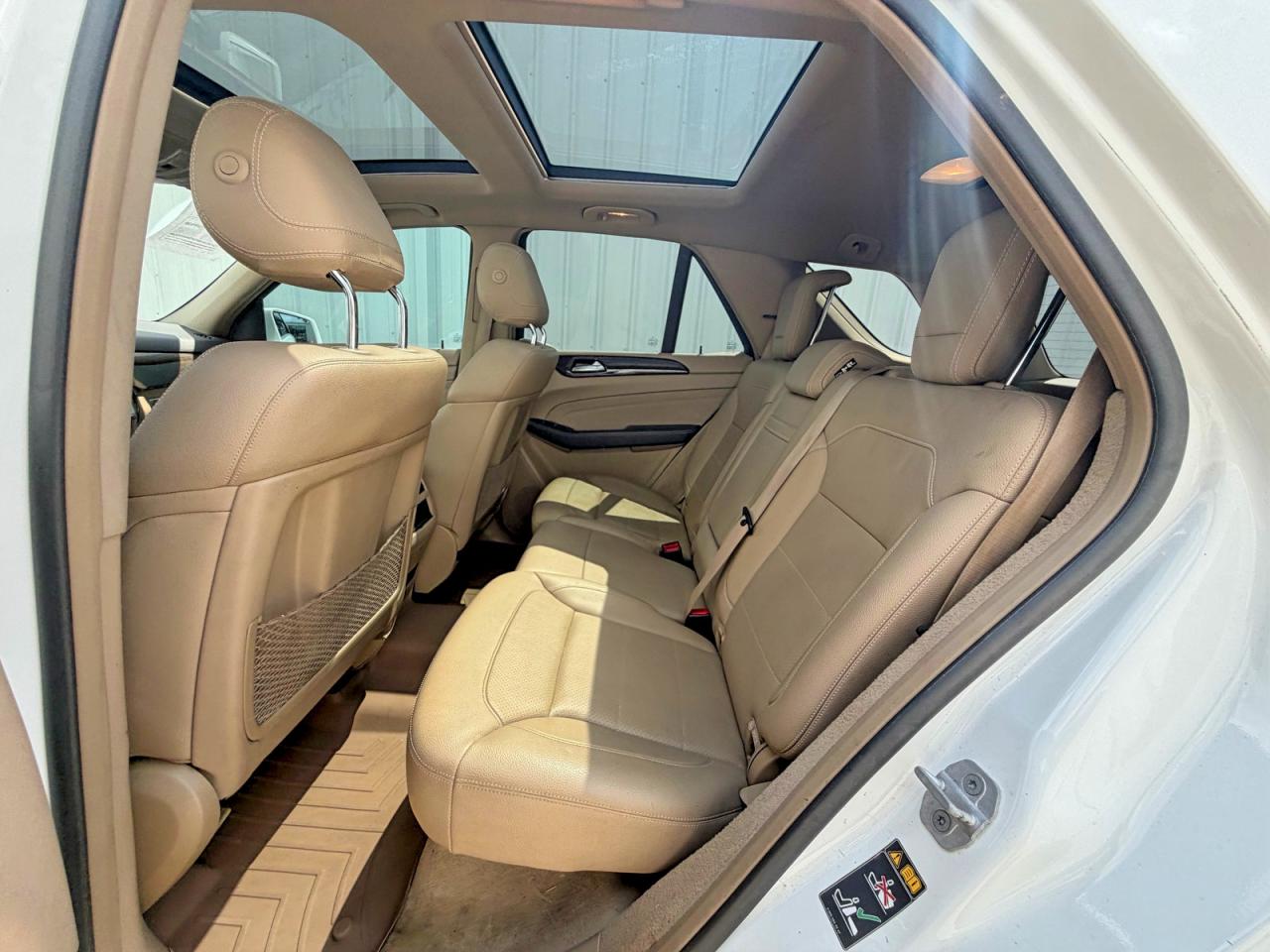 2015 Mercedes-benz Ml 350 White vin: 4JGDA5JB1FA526745