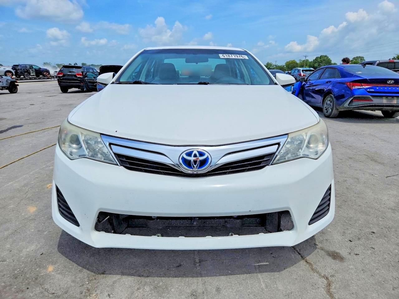 2012 Toyota Camry Hybrid Le White vin: 4T1BD1FK9CU062078