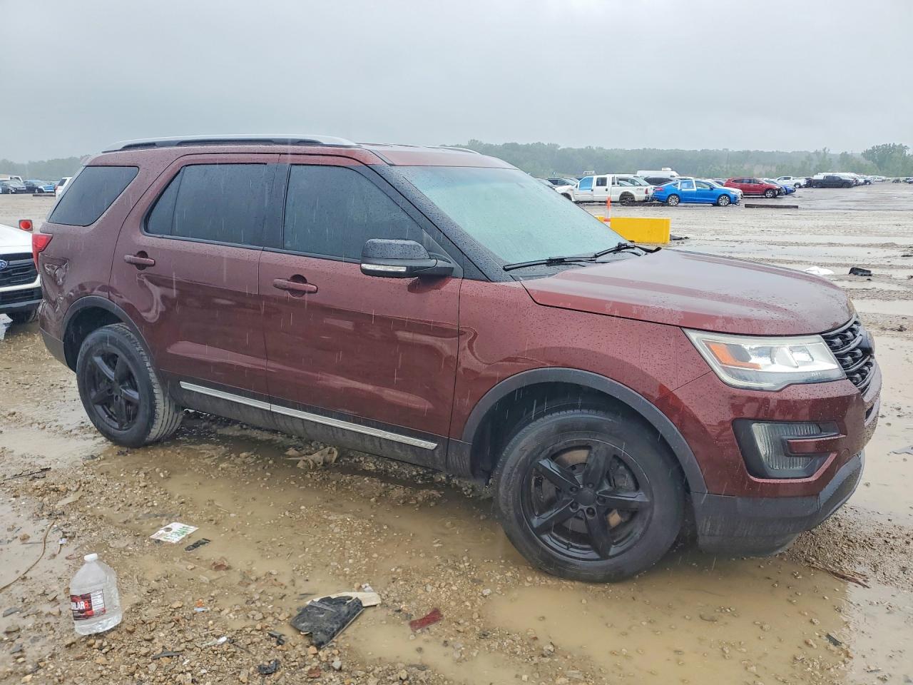 2016 Ford Explorer Xlt Maroon vin: 1FM5K8D84GGB35011