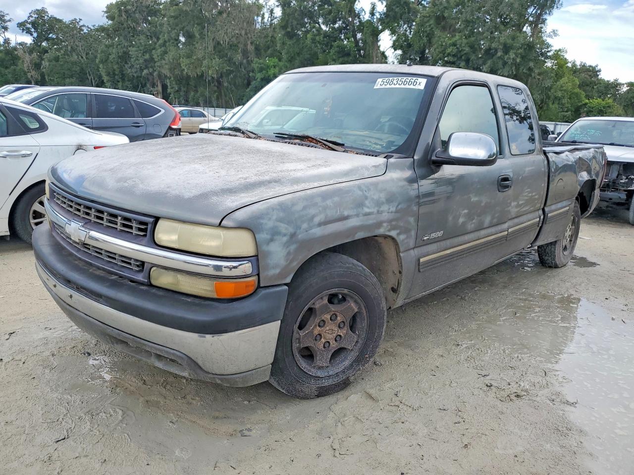 2001 Chevrolet Silverado C1500 Gray vin: 2GCEC19T411244837